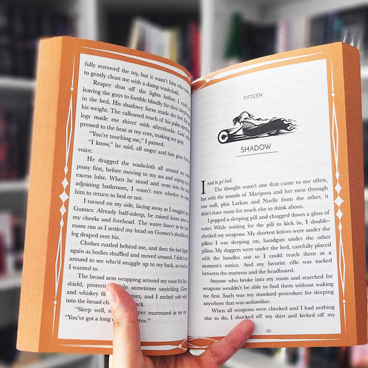 Open book with a page turned, showing text and an illustration of a horse.